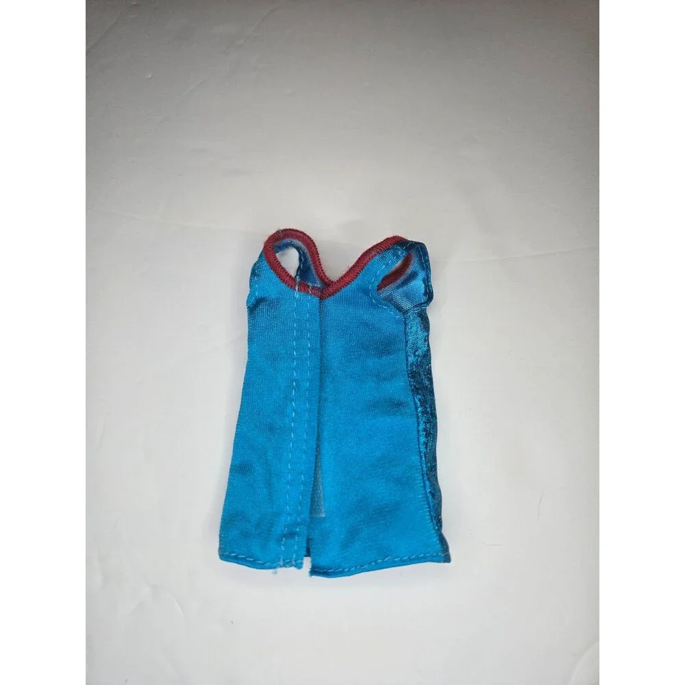 Barbie Doll DC Fashions Blue Tanktop with Superman Logo Peeling